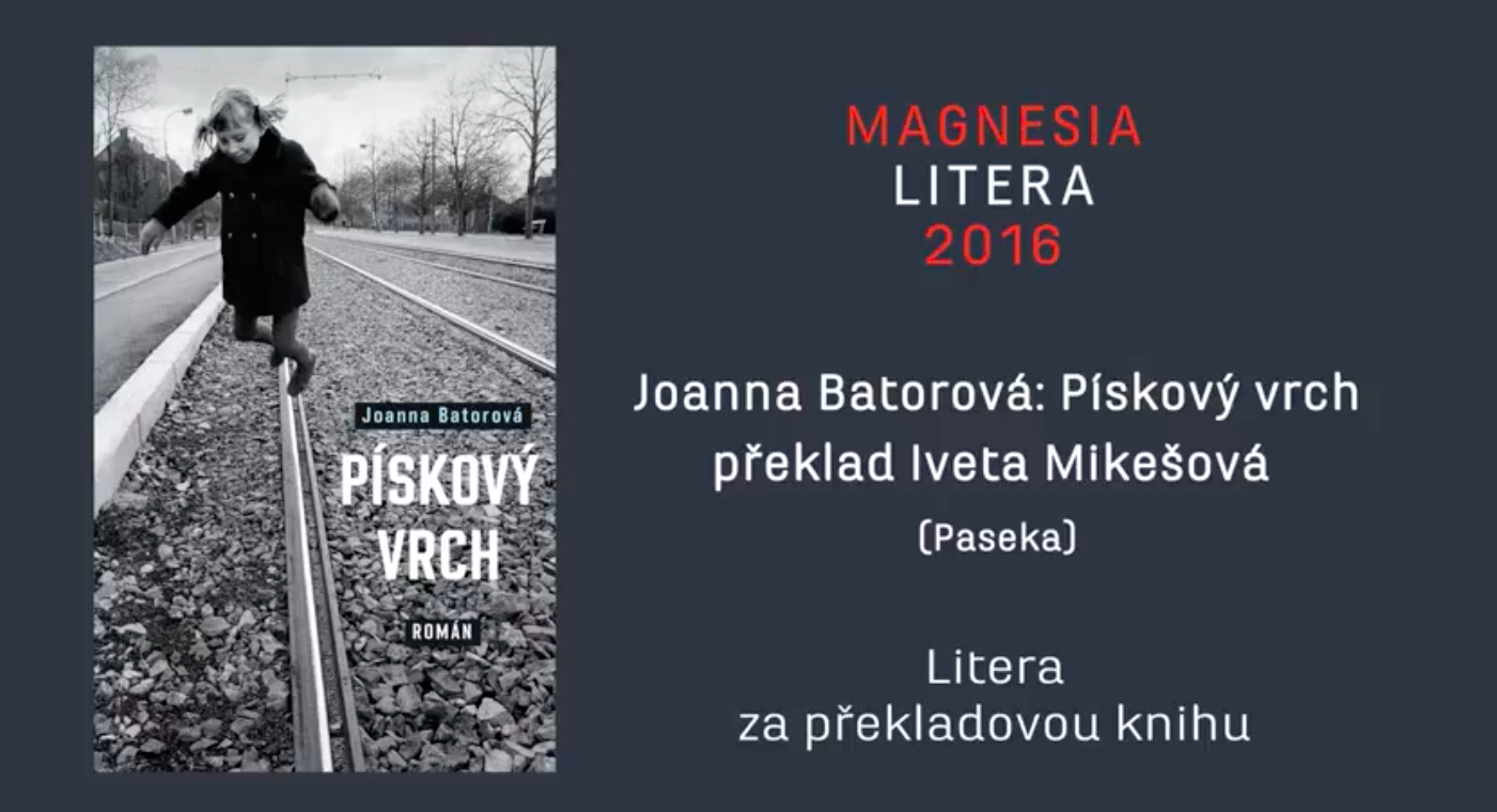 Medailonek knihy v rámci cen Magnesia Litera